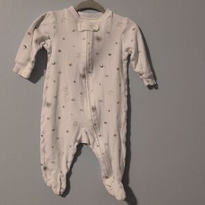Carter's White Star and Moon Footie